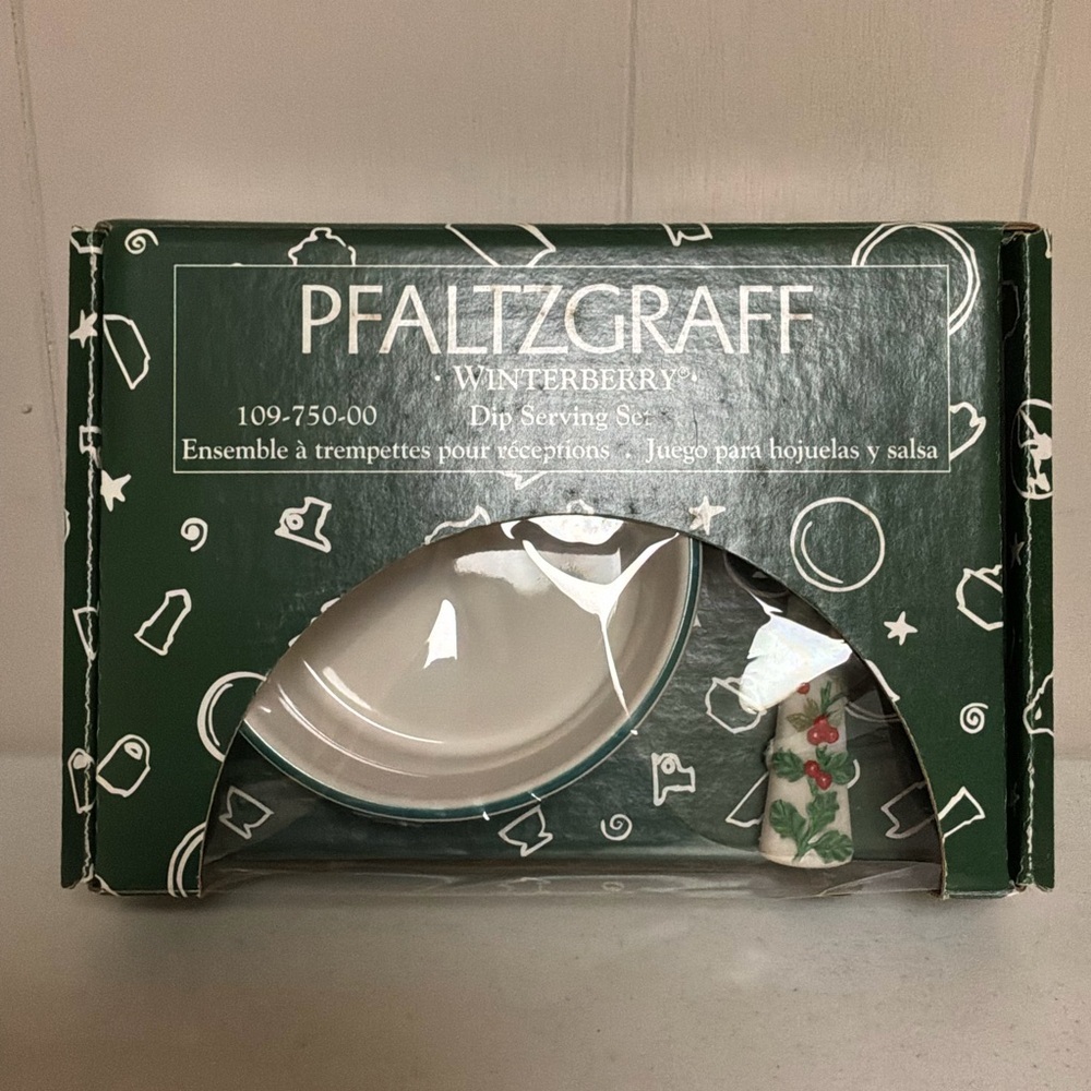 Pfaltzgraff Winterberry Dip Serving Set New in Box